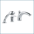 One Handle with Handshower Roman Tub Faucets