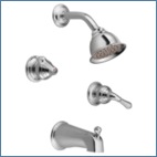 Two Handle Tub and Shower Only Faucets